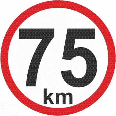 Samolepka reflexná veľká - 75km AutoZulu