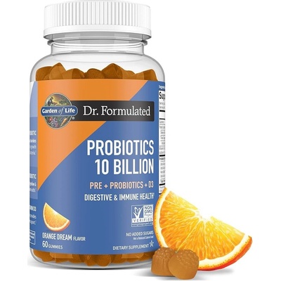 Garden of Life Dr. Formulated Probiotika 10B pomeranč medvídci 60 bonbonů