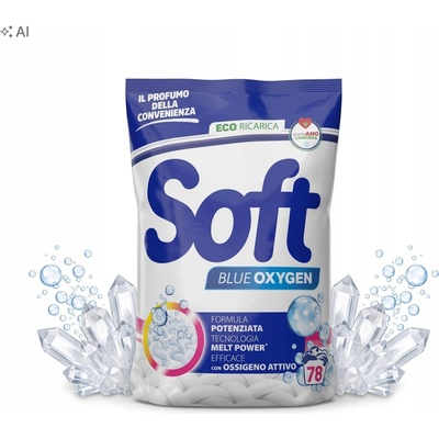 Soft Blue Oxygen prášek do bílé barvy 3,9 kg 78 PD