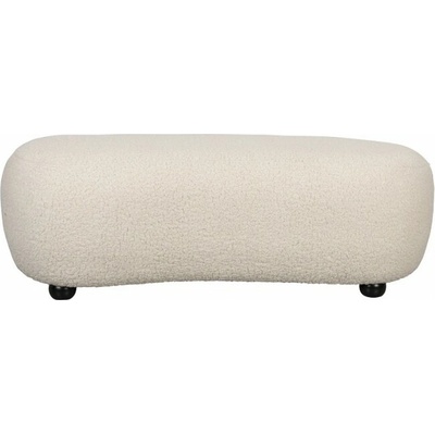 White Label Living Podnožka Noxx 120 cm bílá