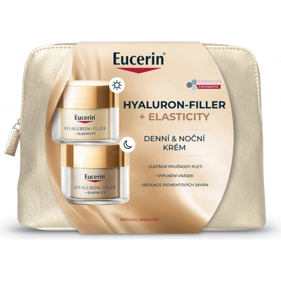Eucerin Hyaluron-Filler+ Elasticity denní a noční krém 50 ml + 50 ml dárková sada – Hledejceny.cz