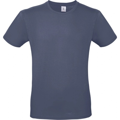 B&C E150 tričko denim modrá