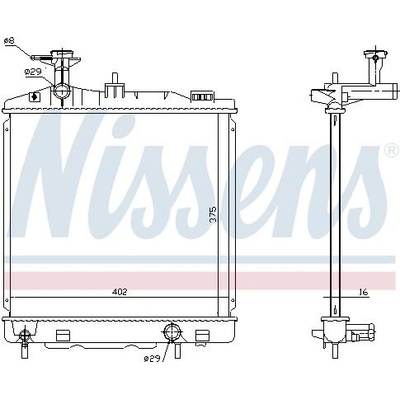 Chladič motoru NISSENS 628988