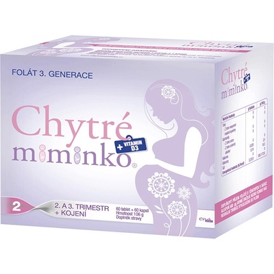 Chytré miminko Methylfolát 2 s DHA 120 tabliet