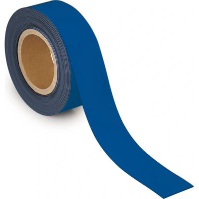 Denios Magnetická označovacia páska 10 m x 50 mm x 1 mm modrá