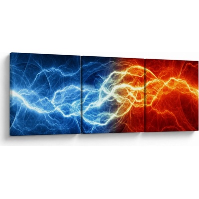 Obraz elektrického napätia, trojdielne 90x30 cm