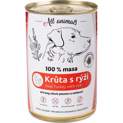 All Animals Morčacie mleté s ryžou 400 g