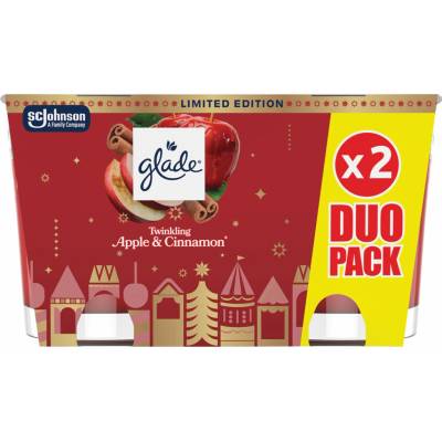 Glade Twinkling Apple & Cinnamon 2 x 112 g