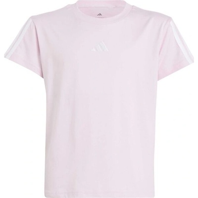 adidas 3 STRIPES TEE Dívčí triko růžová