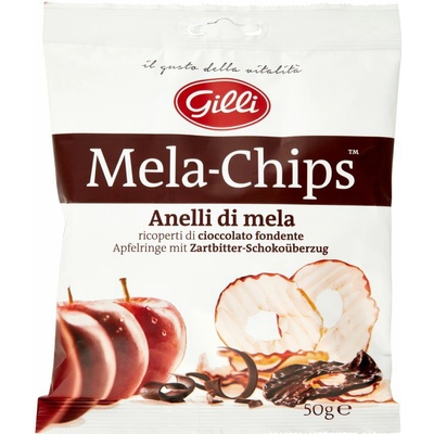 Gilli jablkové chipsy s čokoládou 50 g