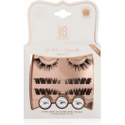 SOSU Cosmetics Hidden Agenda Lash Kit umelé mihalnice Ibiza 1 ks
