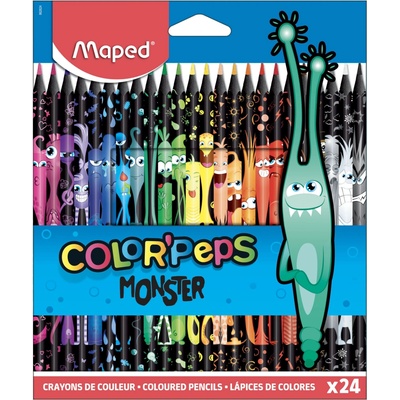 Maped Color Peps Monster farebné ceruzky 24ks mix farieb