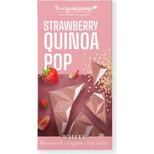 Benjamissimo Svetlá Vegan čokoláda s jahodami a quinoa guľôčkami 60 g