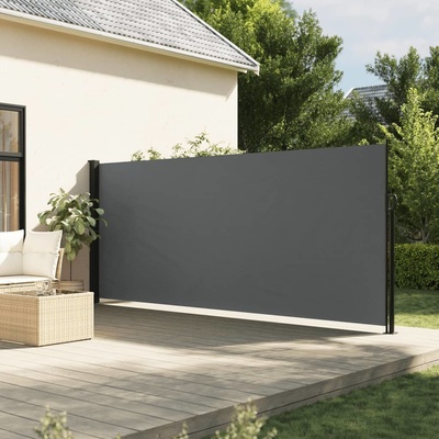 vidaXL Zatahovací boční markýza antracitová 160 x 300 cm