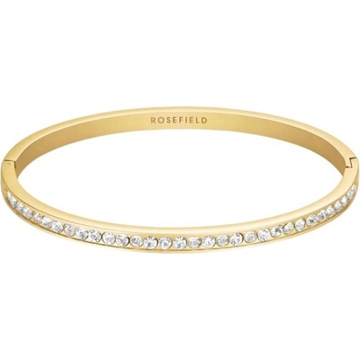 Rosefield Pozlacený pevný náramek s krystaly JBCBG-J1033