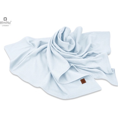 interlock Kieczmerski deka Bábätku Soft bavlna 100% blankytný