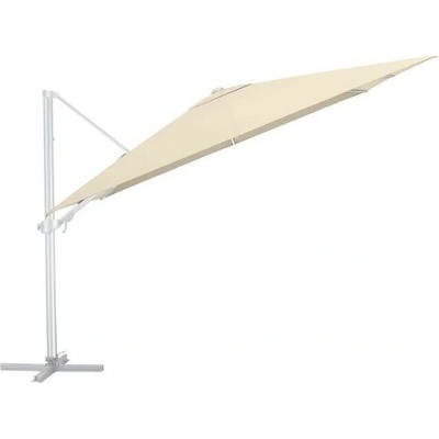 KETTLER Slunečník EASY TURN 300x300 cm stříbrná / béžová voděodolný – Hledejceny.cz