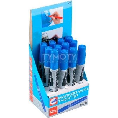 Značkovač permanentný modrý 144mm extra silný hrot 6.5mm