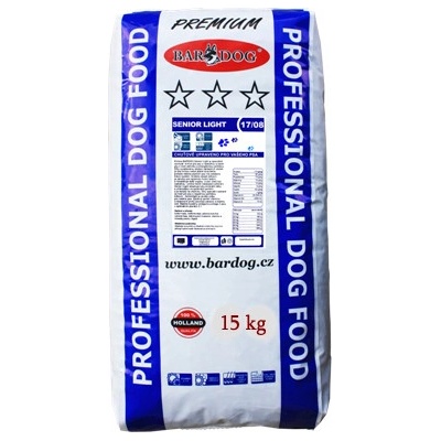 Bardog Senior & LIGHT 19/08 Kuracie pro starší 15 kg