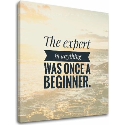 Motivačný obraz na stenu The expert in anything - 30x30 cm