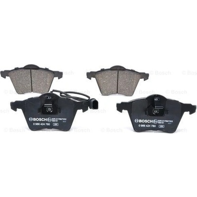 BOSCH Sada brzdových platničiek kotúčovej brzdy 0986424780