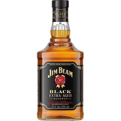 Jim Beam Black Extra Aged 43% 1 l (holá láhev)