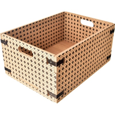Indecor Drevená debnička BOHO 35 × 26 × 17 cm