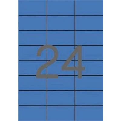APLI Etikety, 70x37 mm, farebnés, APLI, modré, 2400 etikiet/bal