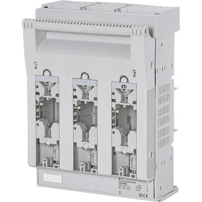 ETI Poistkový odpínač radový KVL-2 3p M10-M10 LED pre poistky NH2 s montážou na panel