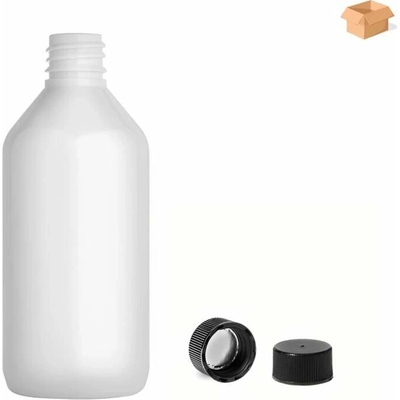 Via Plastová lahvička bílá s černým uzávěrem 115 ml 400 ks