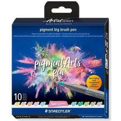 Staedtler Pigment big brush 373 10 pastelových barev 373 C10-2