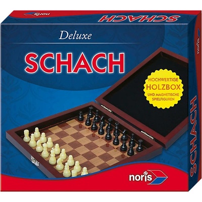 Noris Spiele Deluxe cestovní šachy v dřevěné krabičce