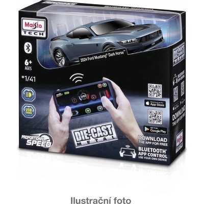 Maisto RC se světly, 2,4GHz, USB, XTR, Bluetooth 5.0, assort 1:41