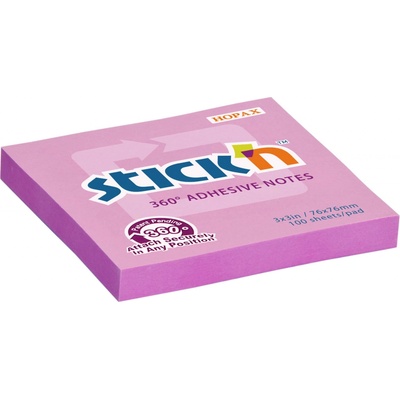 Hopax Stick'n Notes 360° růžový 76 x 76 mm 100 listů – Hledejceny.cz