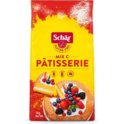 Schär Mix C Patisserie mouka bez lepku na sladké pečení a vše s přidáním kypřícího pr 1000 g