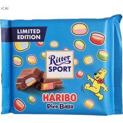 Čokoláda Ritter Sport s gumovými cukríkmi 100 g
