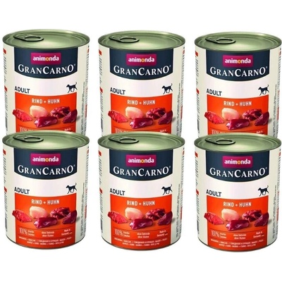 Animonda GranCarno Adult Beef & Chicken 6 x 800 g – Hledejceny.cz