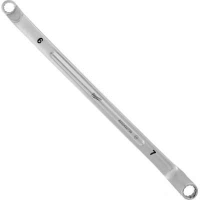 Milwaukee Obojstanný očkový vyhnutý kľúč 8 mm x 7 mm zahnutý 75°, 4932492739
