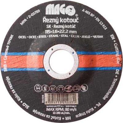 Řezný kot. na kov 115x1,6x22,2