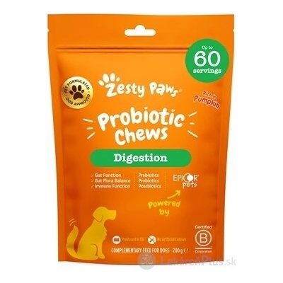 Health & Happiness France Zesty Paws Probiotic Chews doplnkové krmivo pre psov 1x60 ks