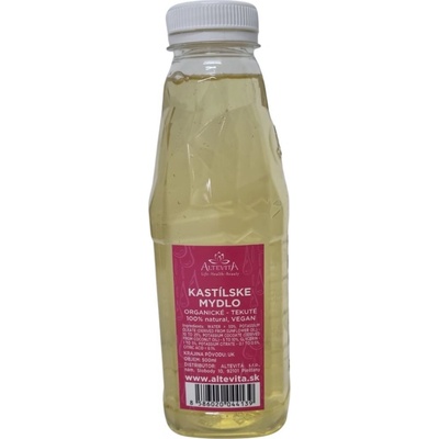 Altevita organické tekuté kastilské mýdlo 100% natural 500 ml