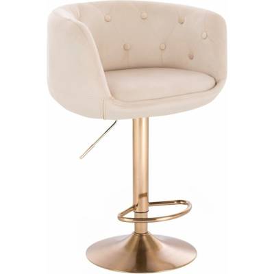 LuxuryForm Design Montana Velur na zlatom tanieri / krémová