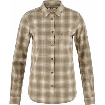Fjällräven Övik Flannel Shirt W Chalk White-Suede Brown