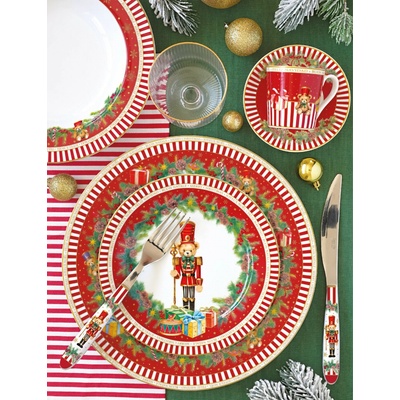 Easy Life Obedová súprava Christmas Teddy 18 ks