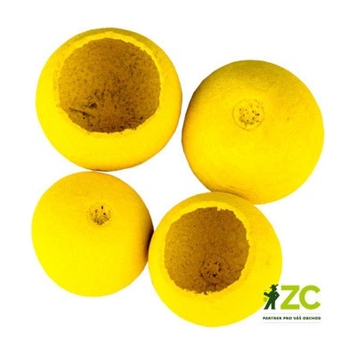 Dekorácie - Bell cup 4-5 cm - žltý 4 ks