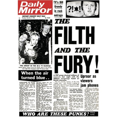 Plagát, Obraz - Sex Pistols - Daily Mirror, 59.4 × 84.1 cm