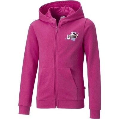Puma Essentials+street Art Fell-zip Hoodie růžová