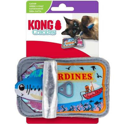 KONG Šuštiaca hračka pre mačky s catnipom 5x13x8 cm