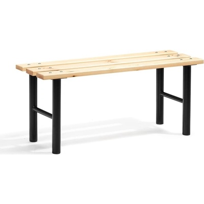 AJ Produkty Šatní lavice Stadium, 1000 mm, borovicové dřevo