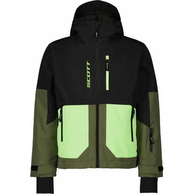 Scott Jacket Jr Vertic Dryo Black/Douglas Green – Hledejceny.cz